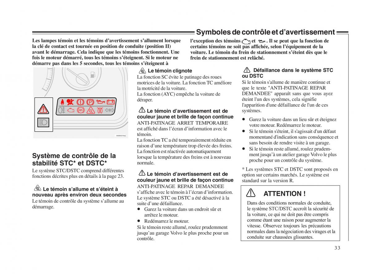 Volvo V70 II 2 manuel du proprietaire / page 34