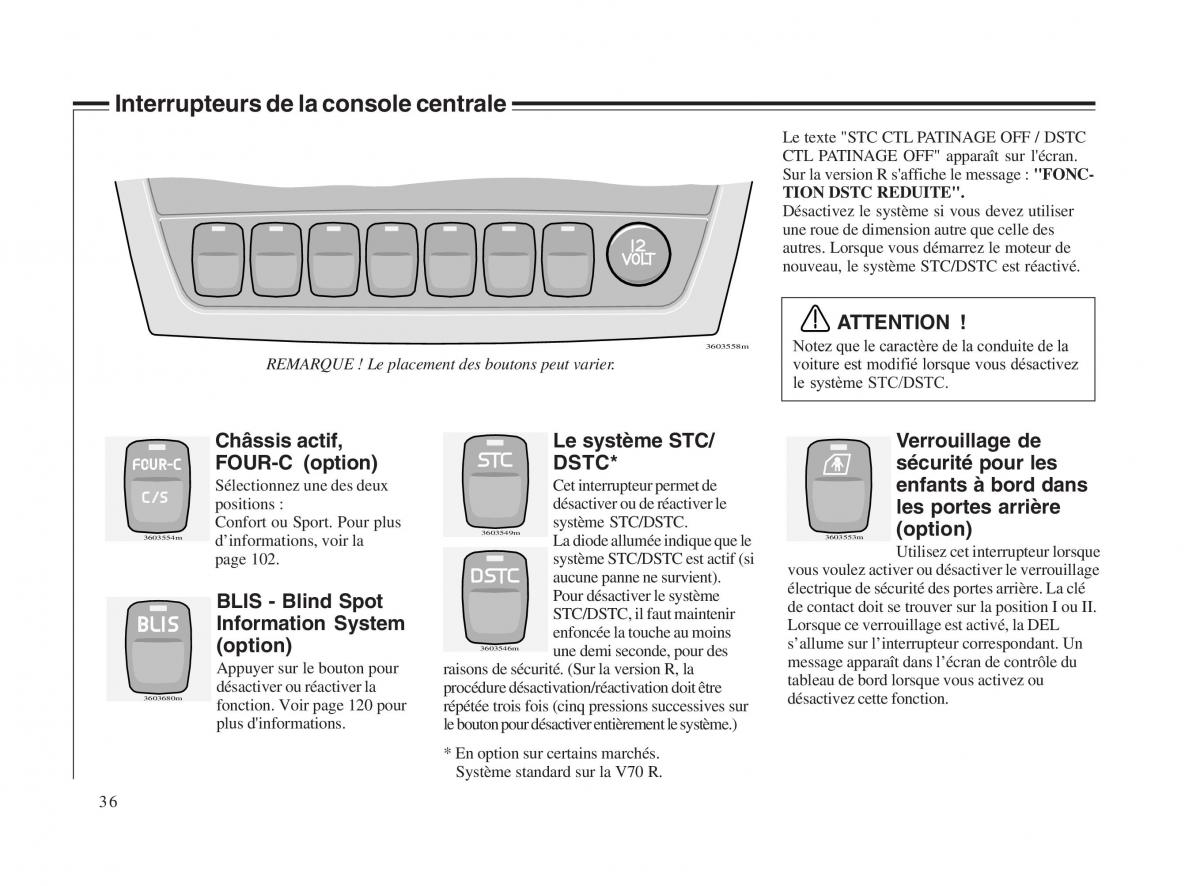 Volvo V70 II 2 manuel du proprietaire / page 37