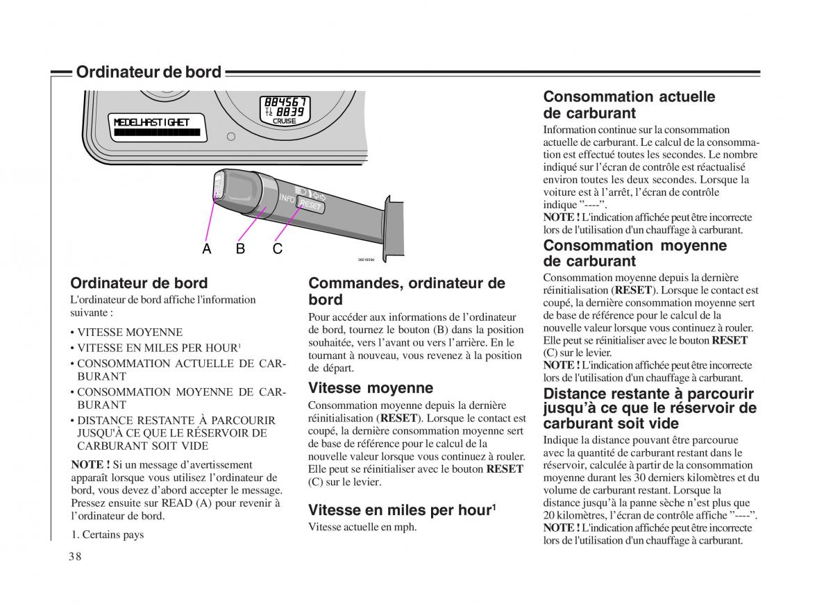 Volvo V70 II 2 manuel du proprietaire / page 39