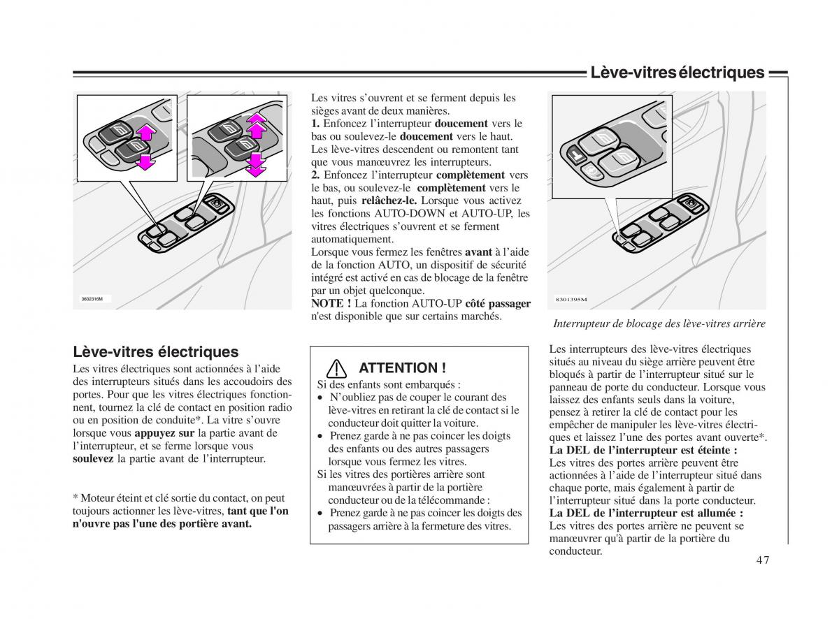 Volvo V70 II 2 manuel du proprietaire / page 48