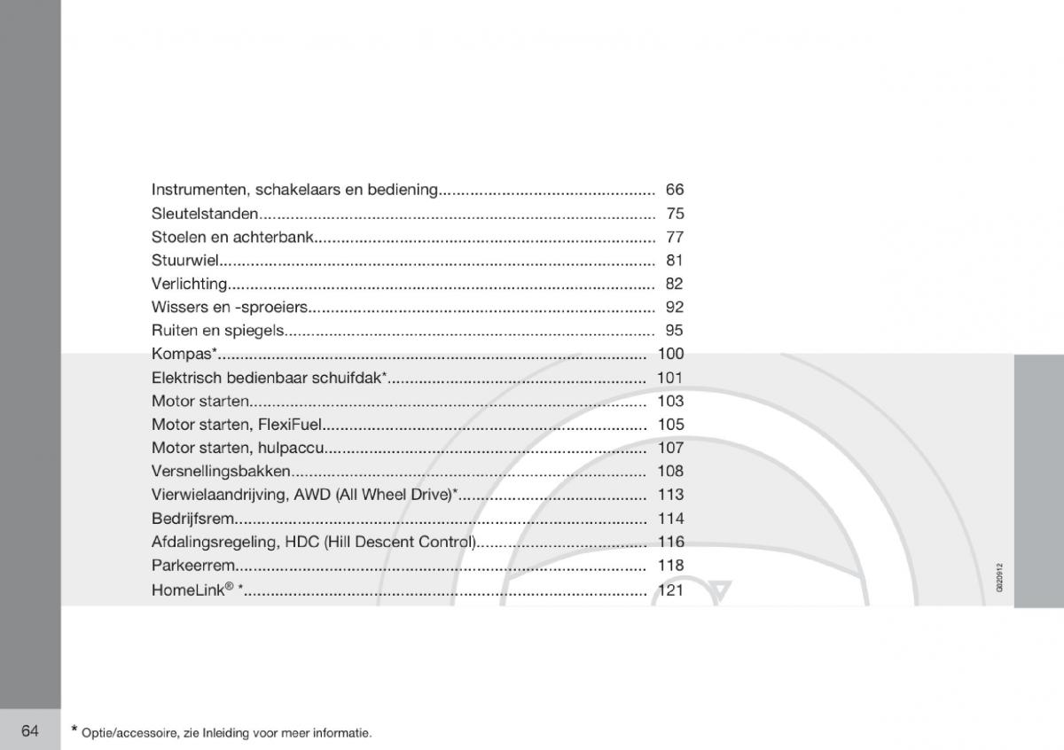 Volvo V70 III 3 handleiding / page 65