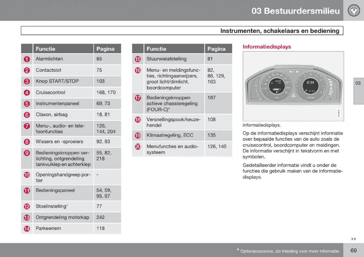 Volvo V70 III 3 handleiding / page 70