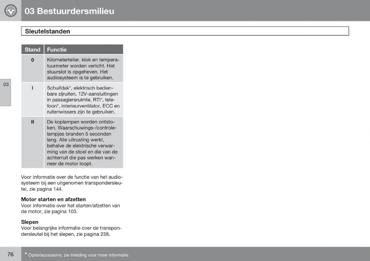 Volvo V70 III 3 handleiding / page 77