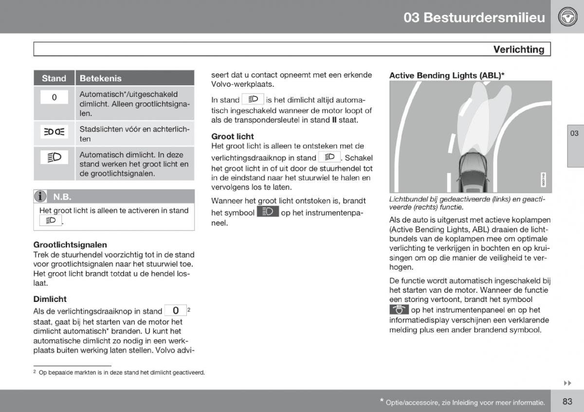 Volvo V70 III 3 handleiding / page 84