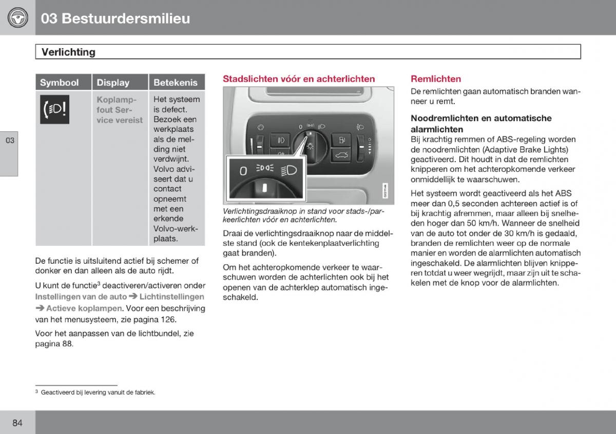 Volvo V70 III 3 handleiding / page 85