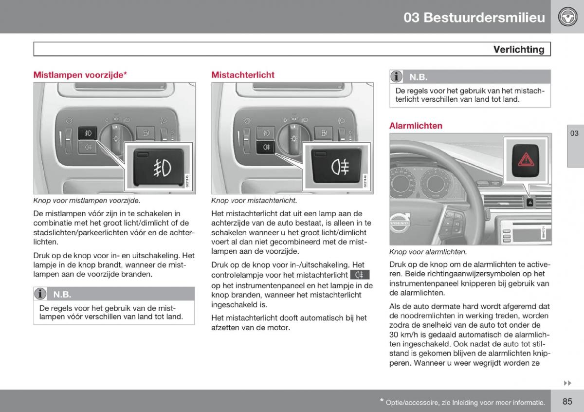 Volvo V70 III 3 handleiding / page 86