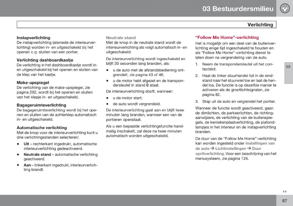 Volvo V70 III 3 handleiding / page 88