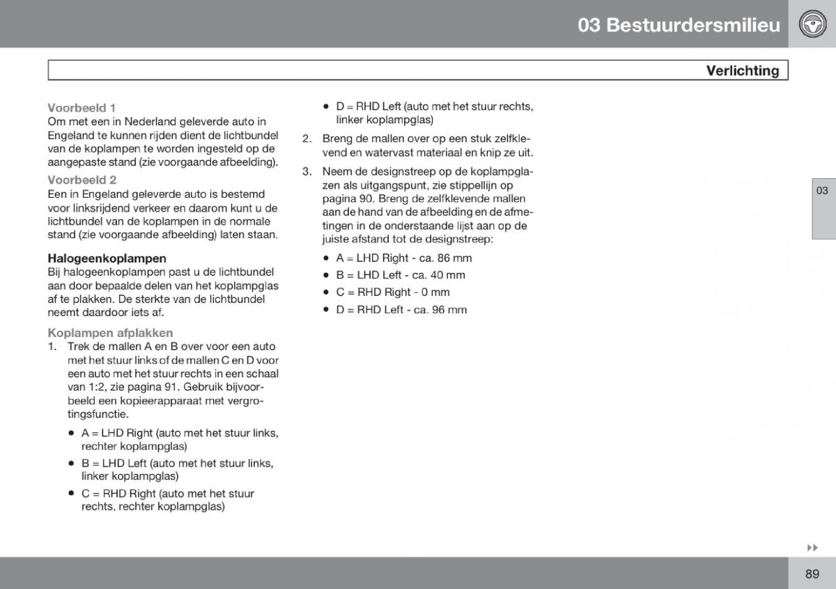 Volvo V70 III 3 handleiding / page 90