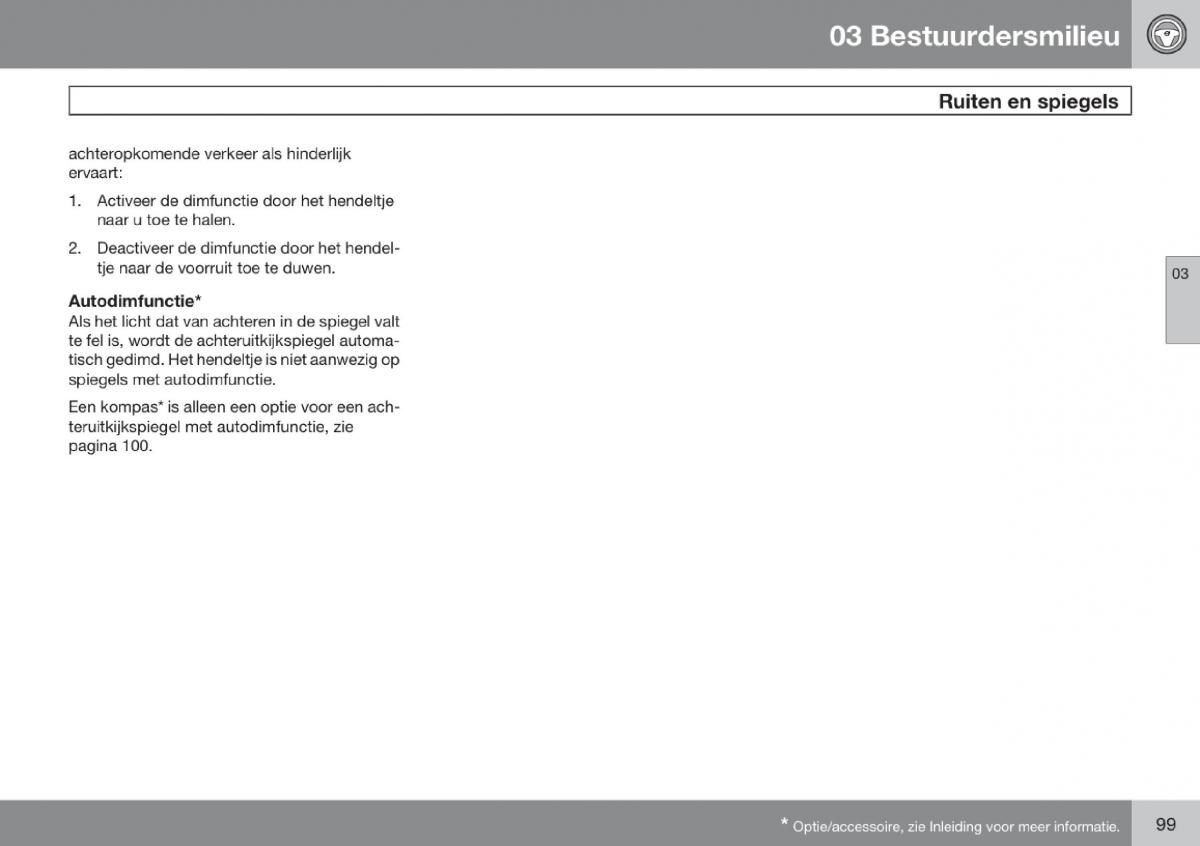 Volvo V70 III 3 handleiding / page 100