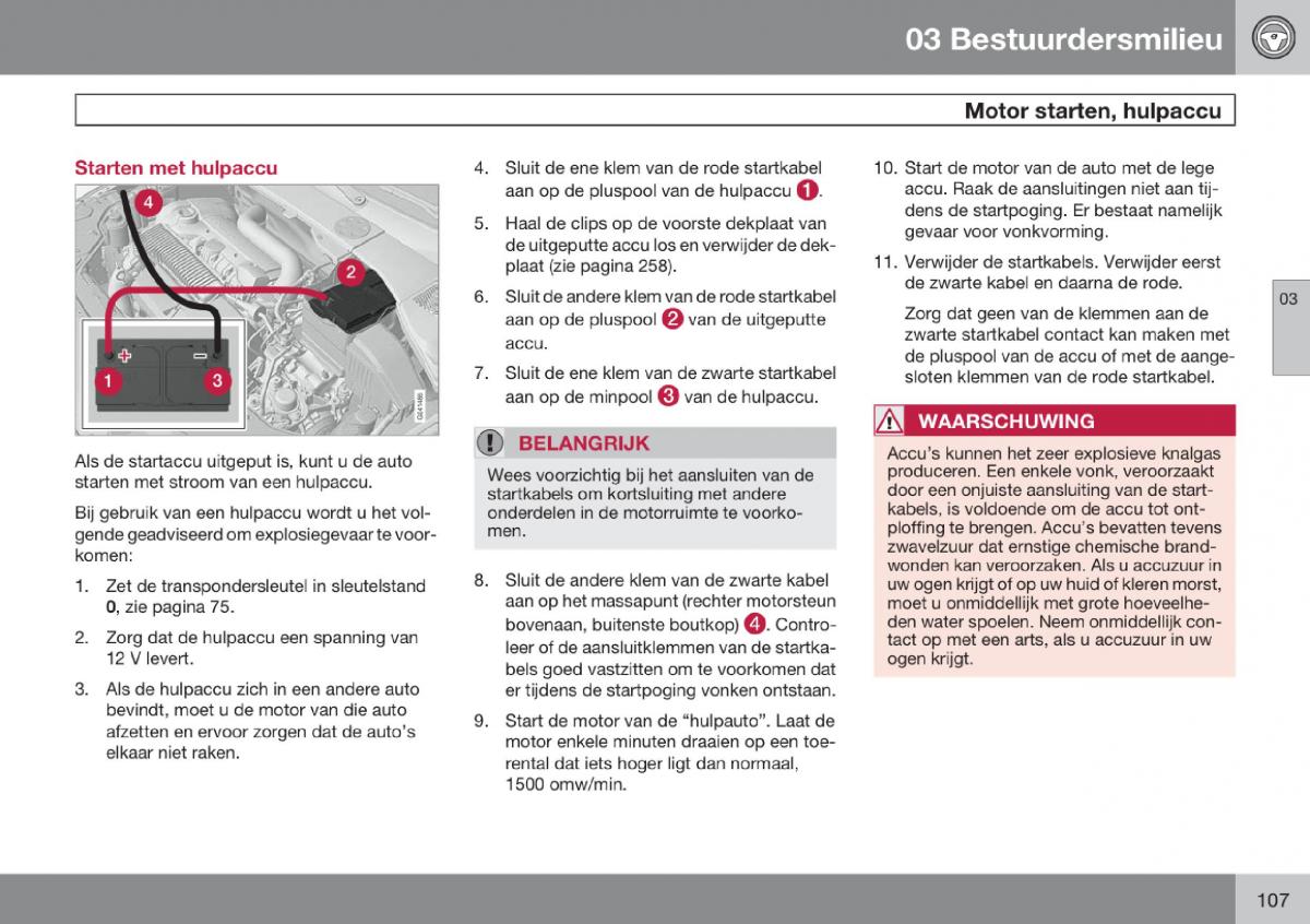 Volvo V70 III 3 handleiding / page 108