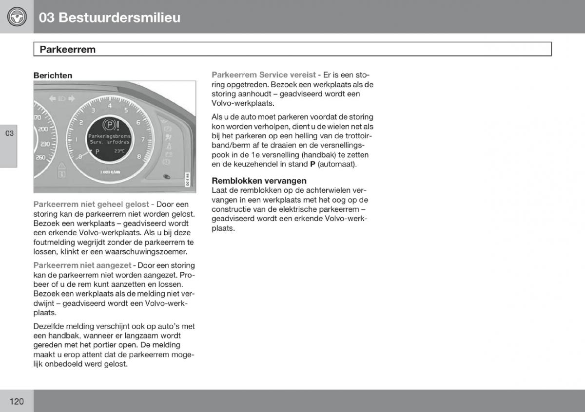 Volvo V70 III 3 handleiding / page 121