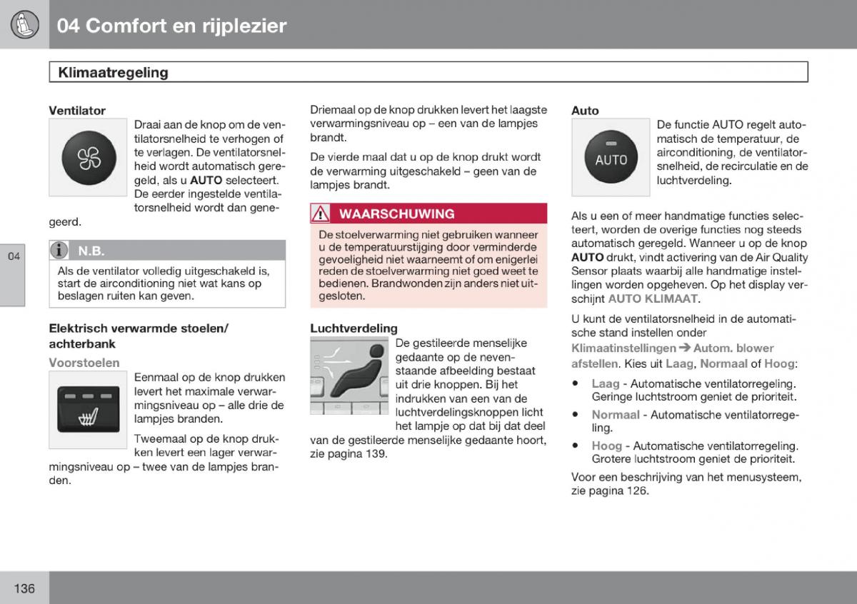 Volvo V70 III 3 handleiding / page 137