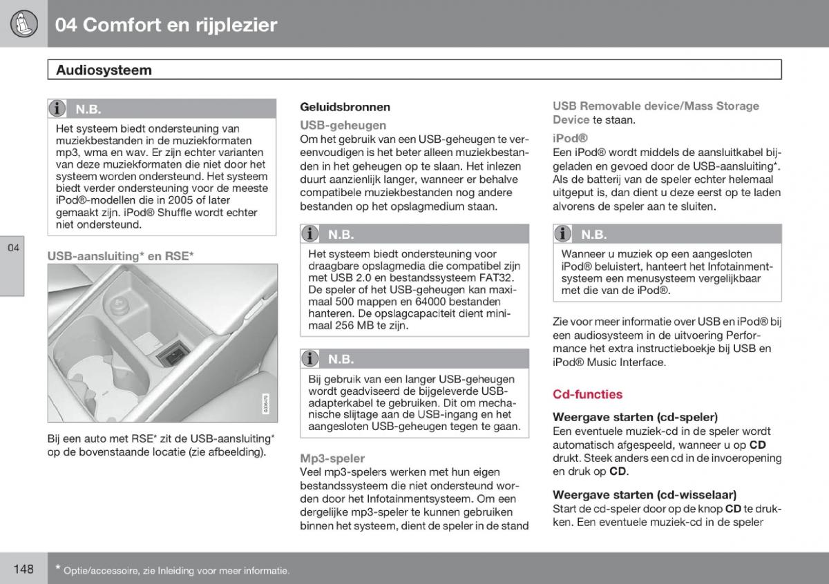 Volvo V70 III 3 handleiding / page 149