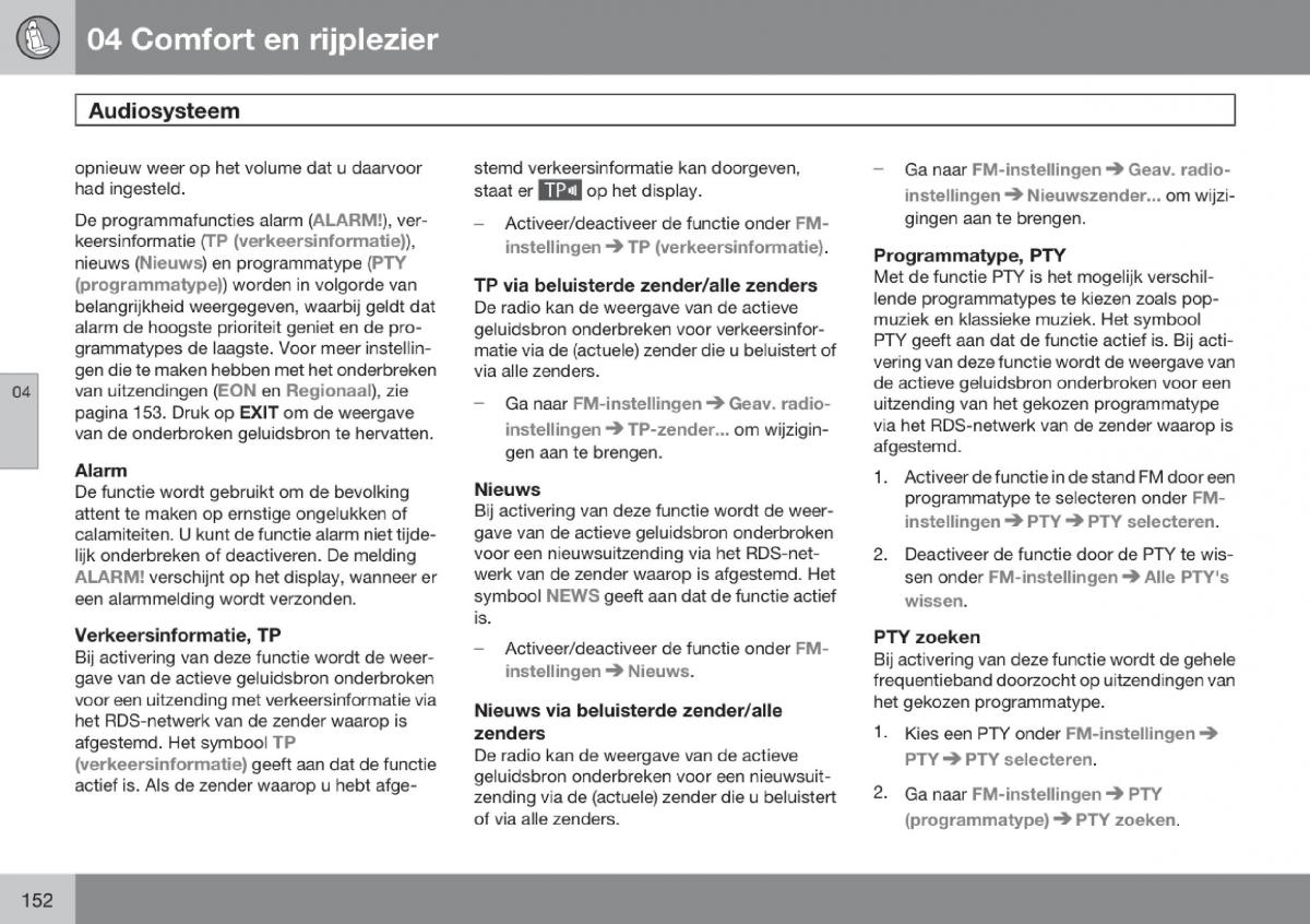 Volvo V70 III 3 handleiding / page 153