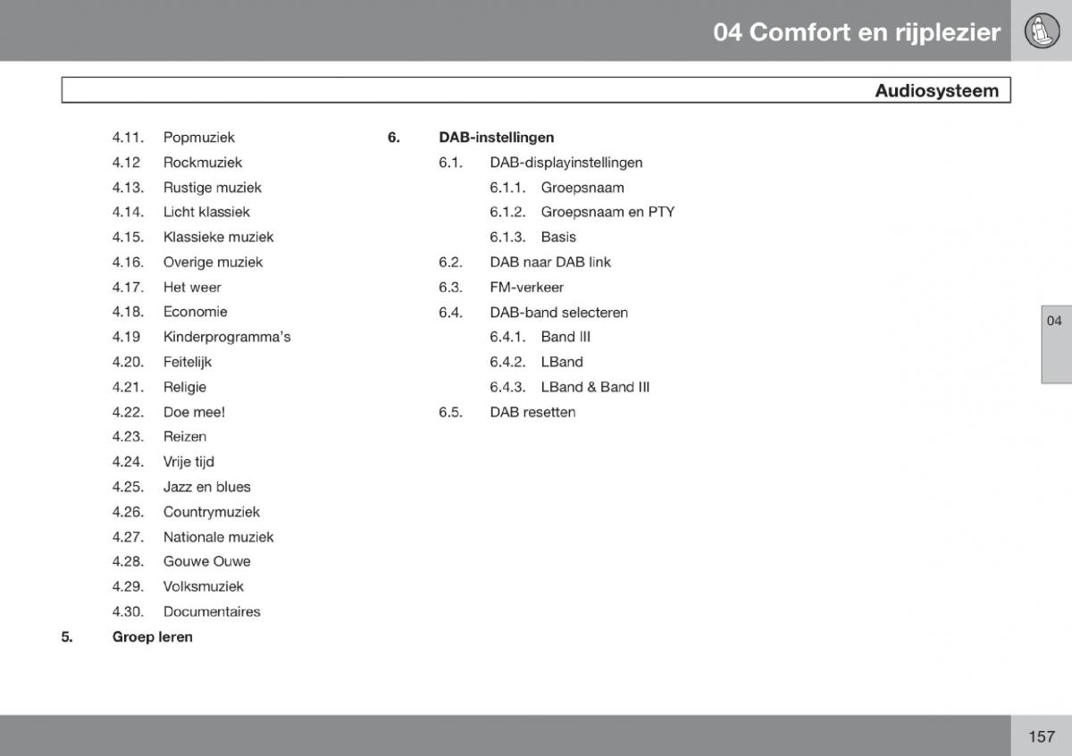 Volvo V70 III 3 handleiding / page 158