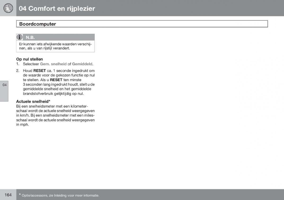 Volvo V70 III 3 handleiding / page 165