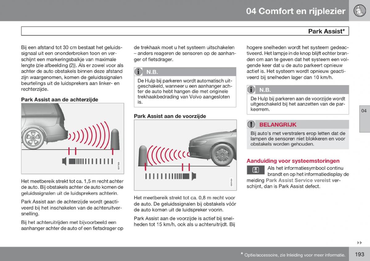 Volvo V70 III 3 handleiding / page 194