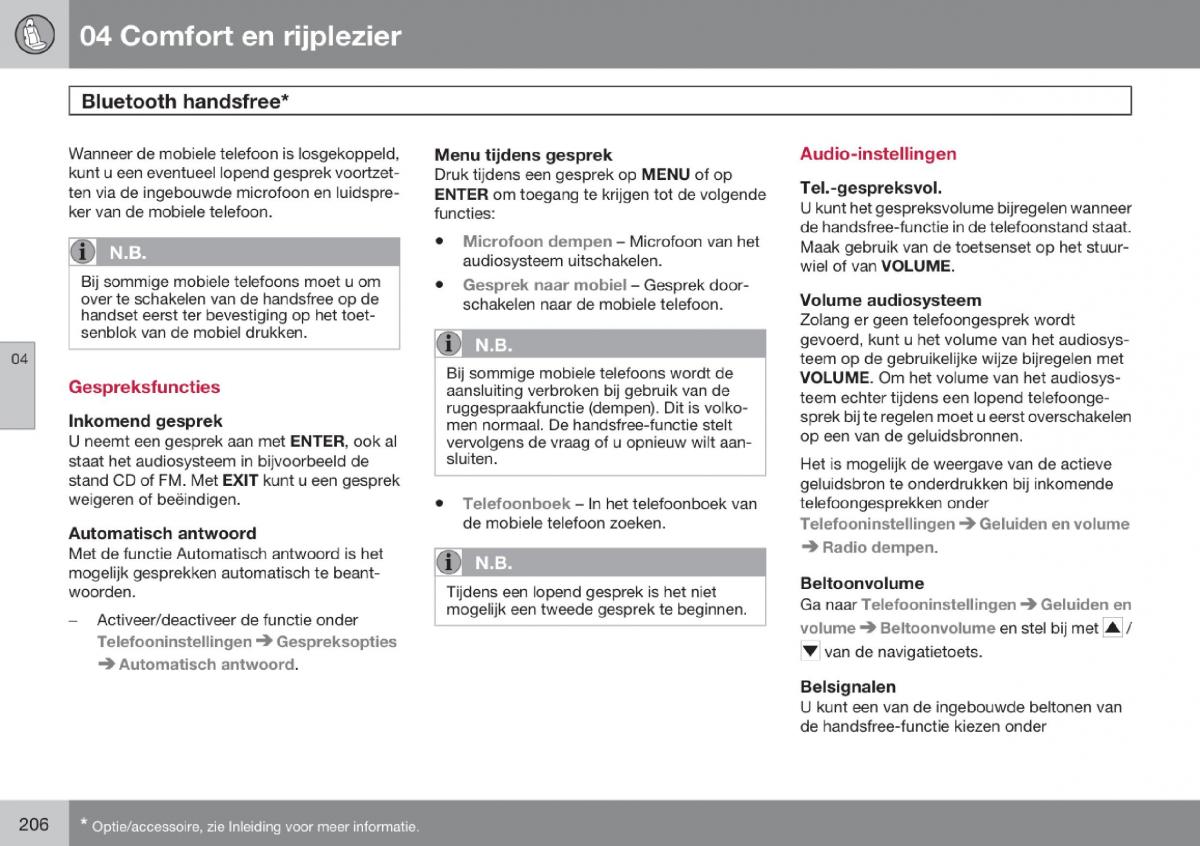 Volvo V70 III 3 handleiding / page 207