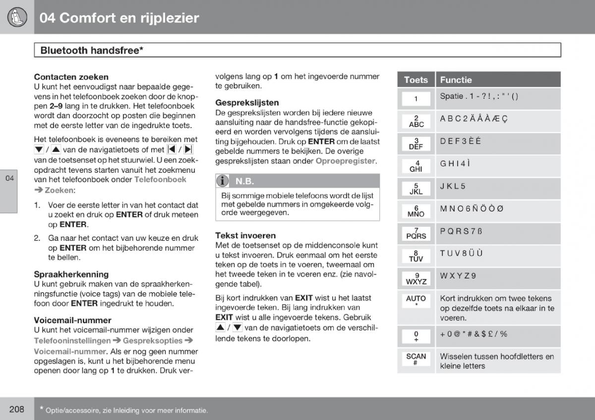 Volvo V70 III 3 handleiding / page 209