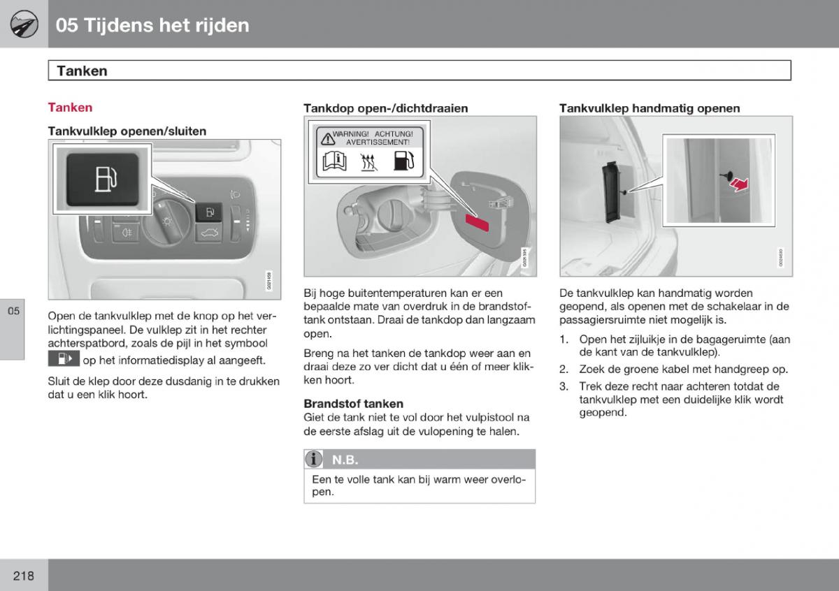 Volvo V70 III 3 handleiding / page 219