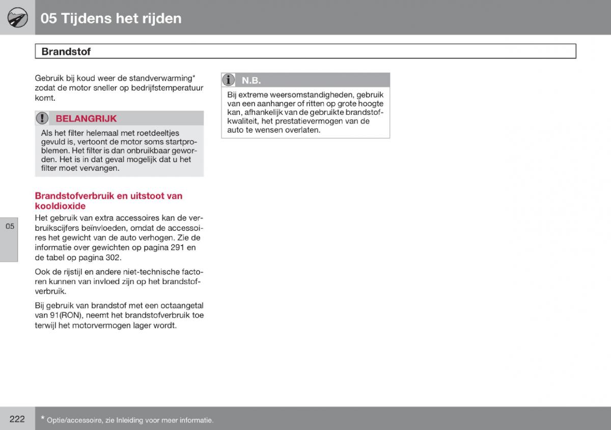 Volvo V70 III 3 handleiding / page 223