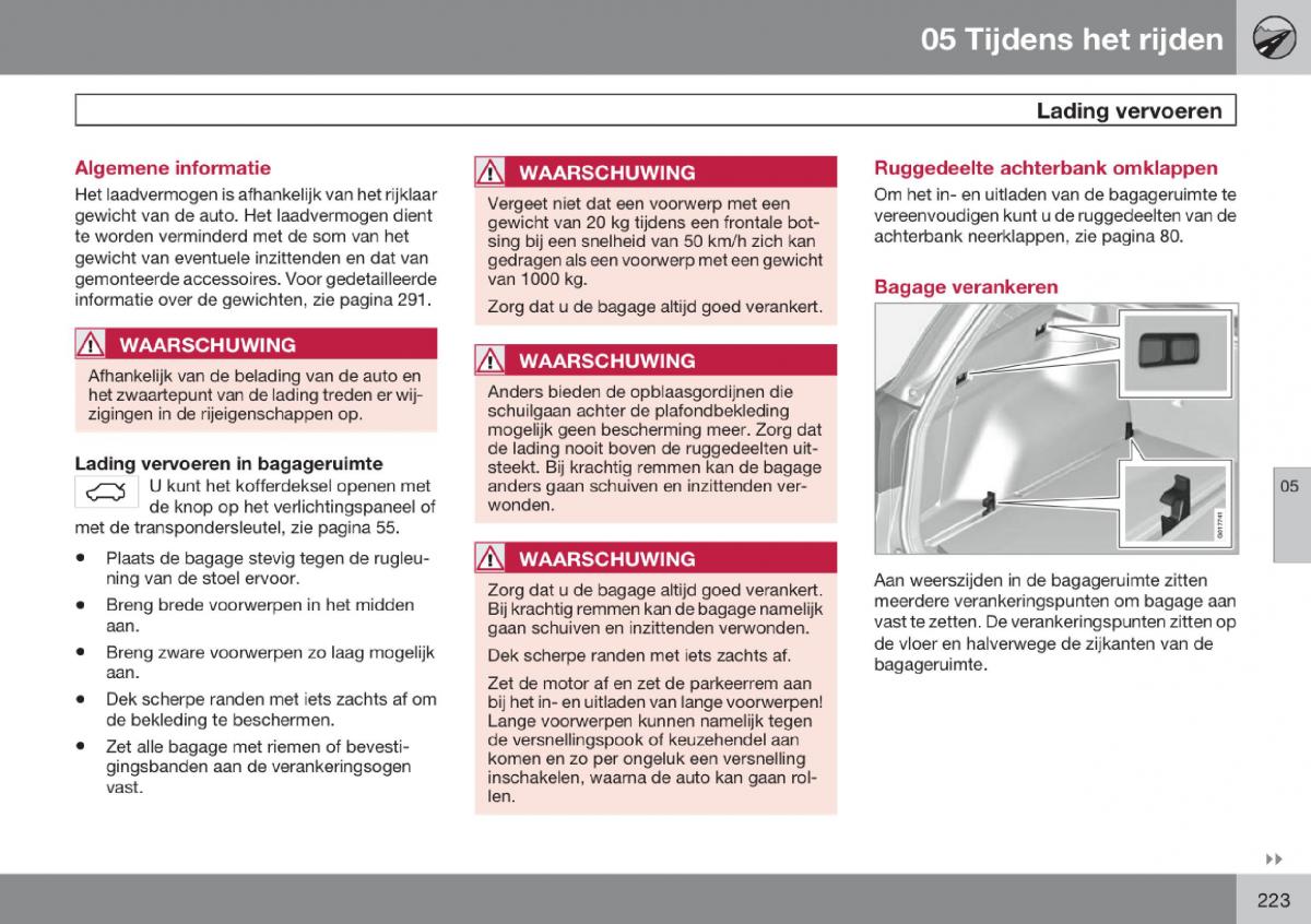 Volvo V70 III 3 handleiding / page 224