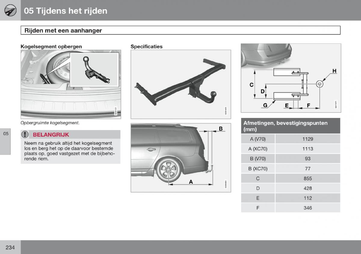 Volvo V70 III 3 handleiding / page 235