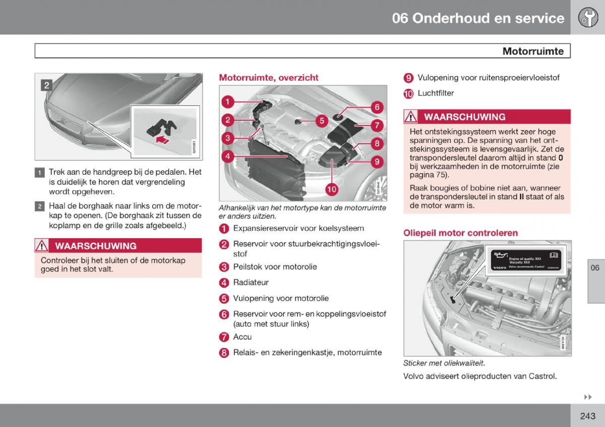 Volvo V70 III 3 handleiding / page 244