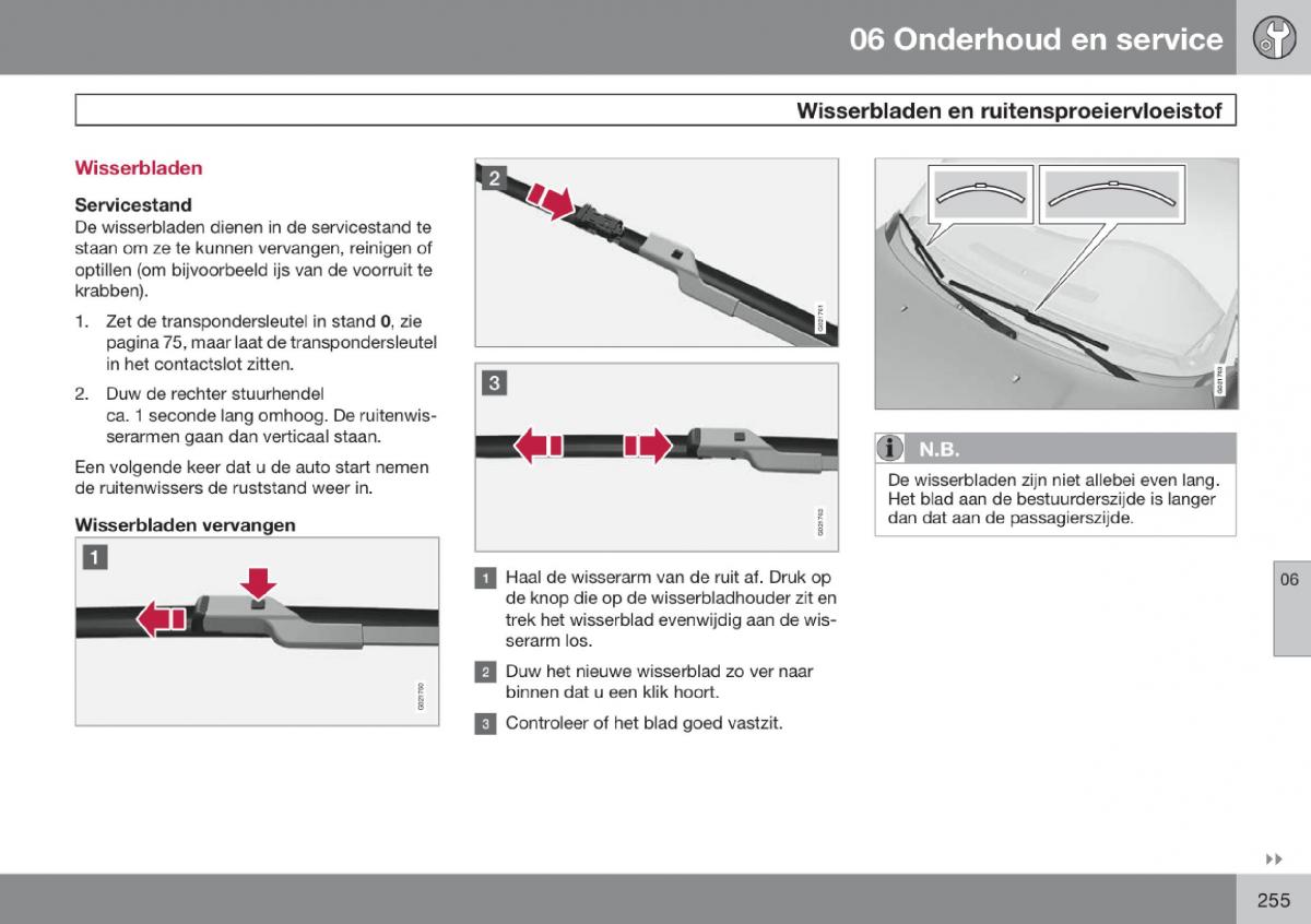 Volvo V70 III 3 handleiding / page 256