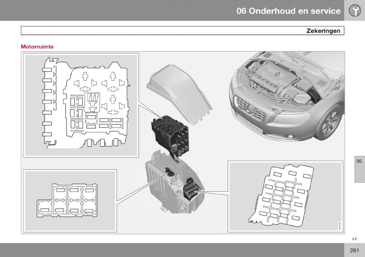 Volvo V70 III 3 handleiding / page 262