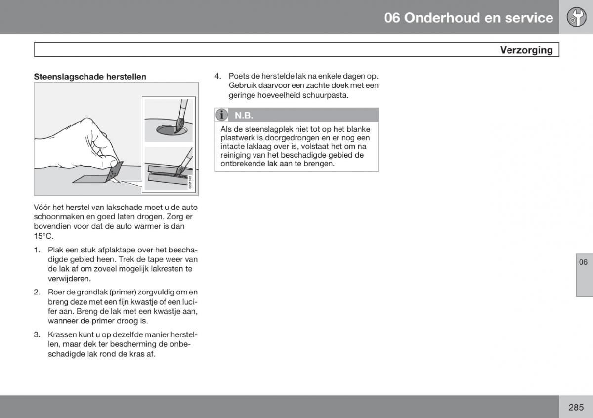 Volvo V70 III 3 handleiding / page 286