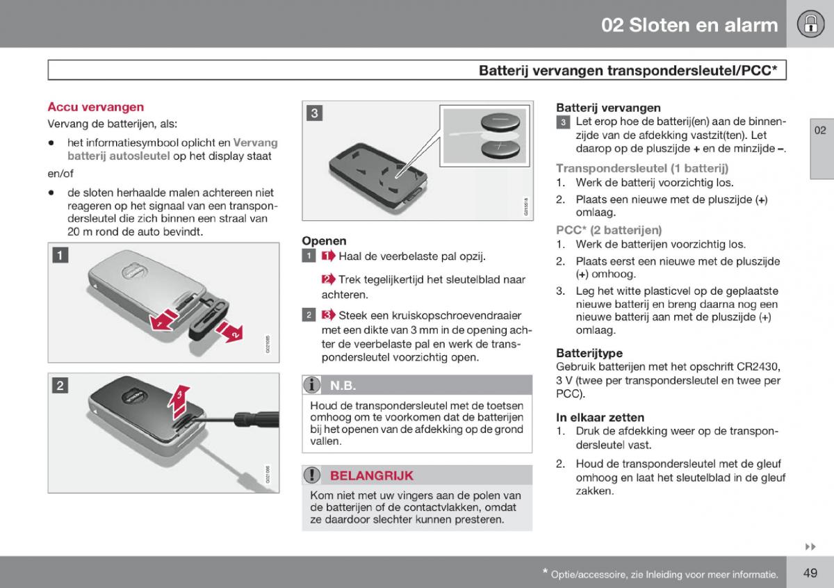 Volvo V70 III 3 handleiding / page 50