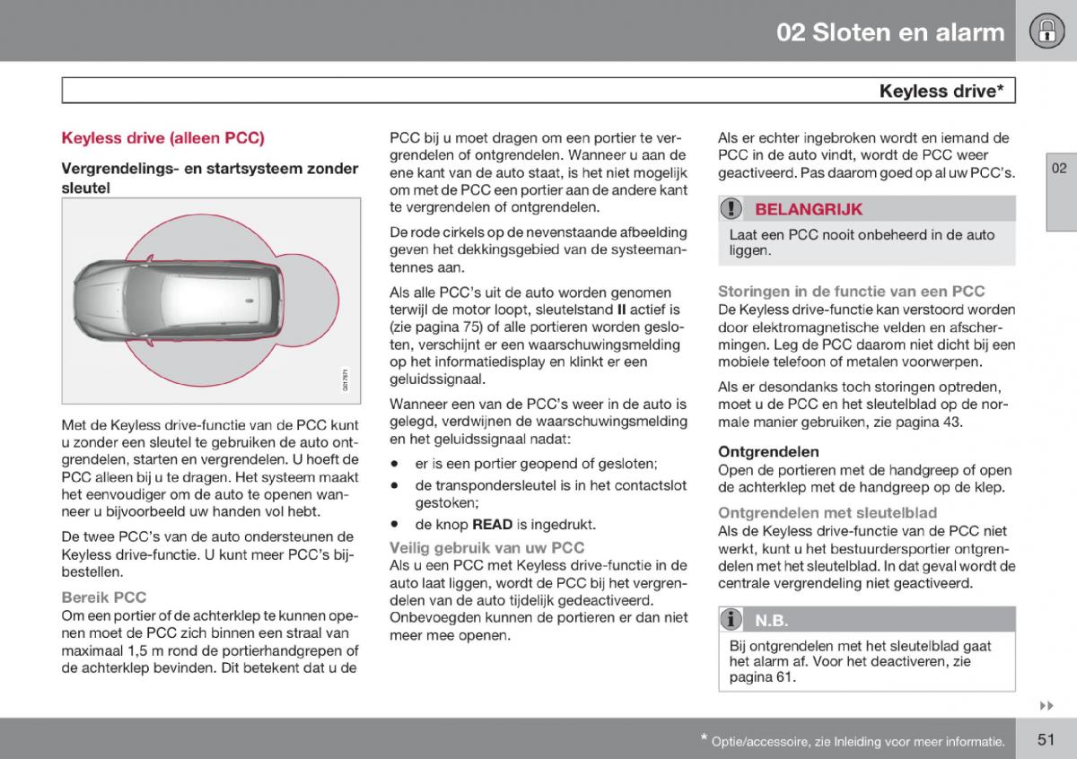 Volvo V70 III 3 handleiding / page 52