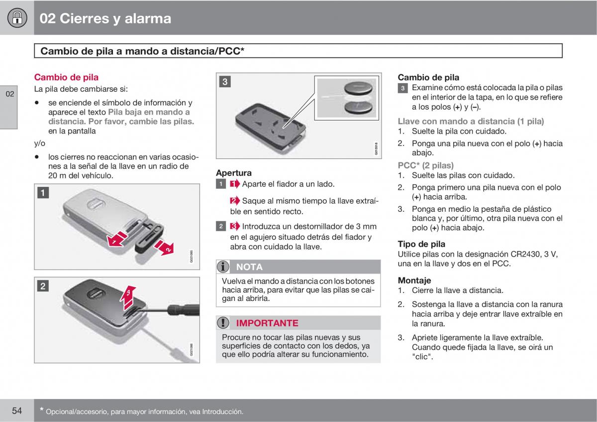 Volvo V70 III 3 manual del propietario / page 56