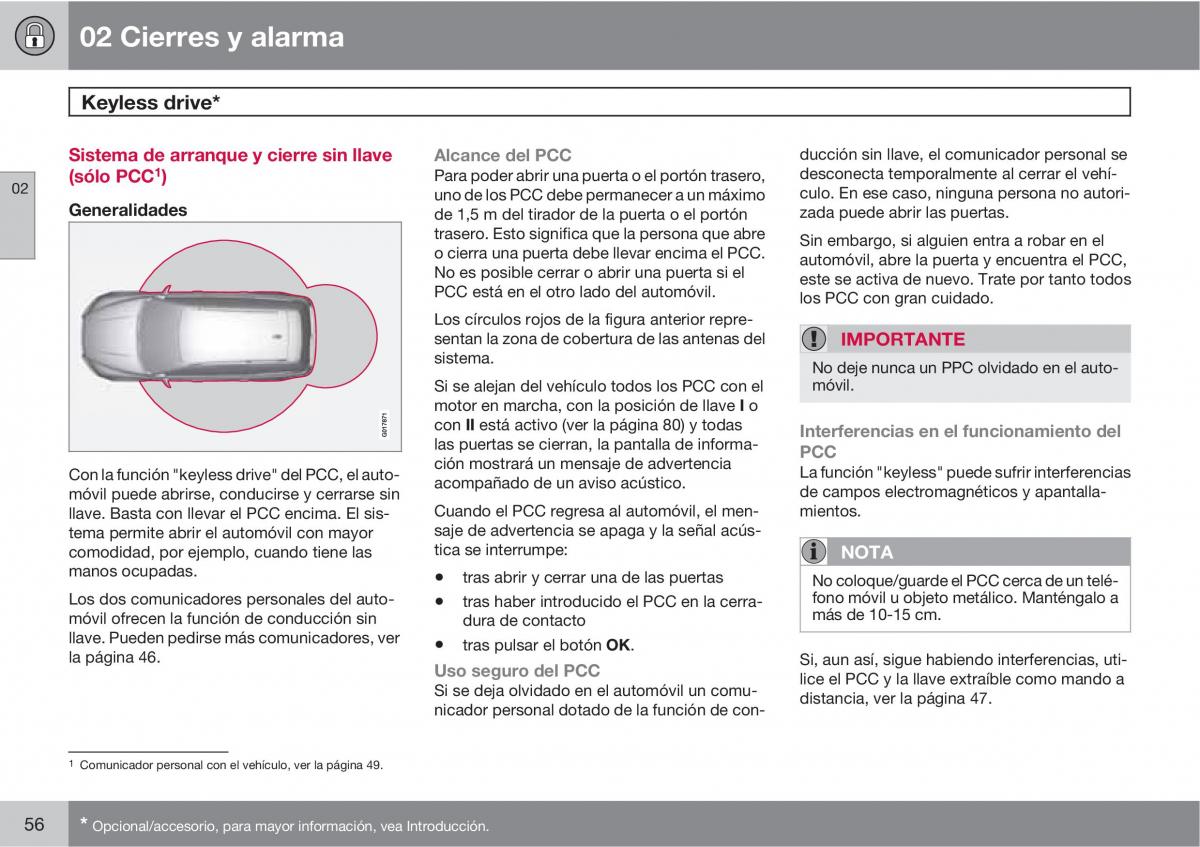 Volvo V70 III 3 manual del propietario / page 58