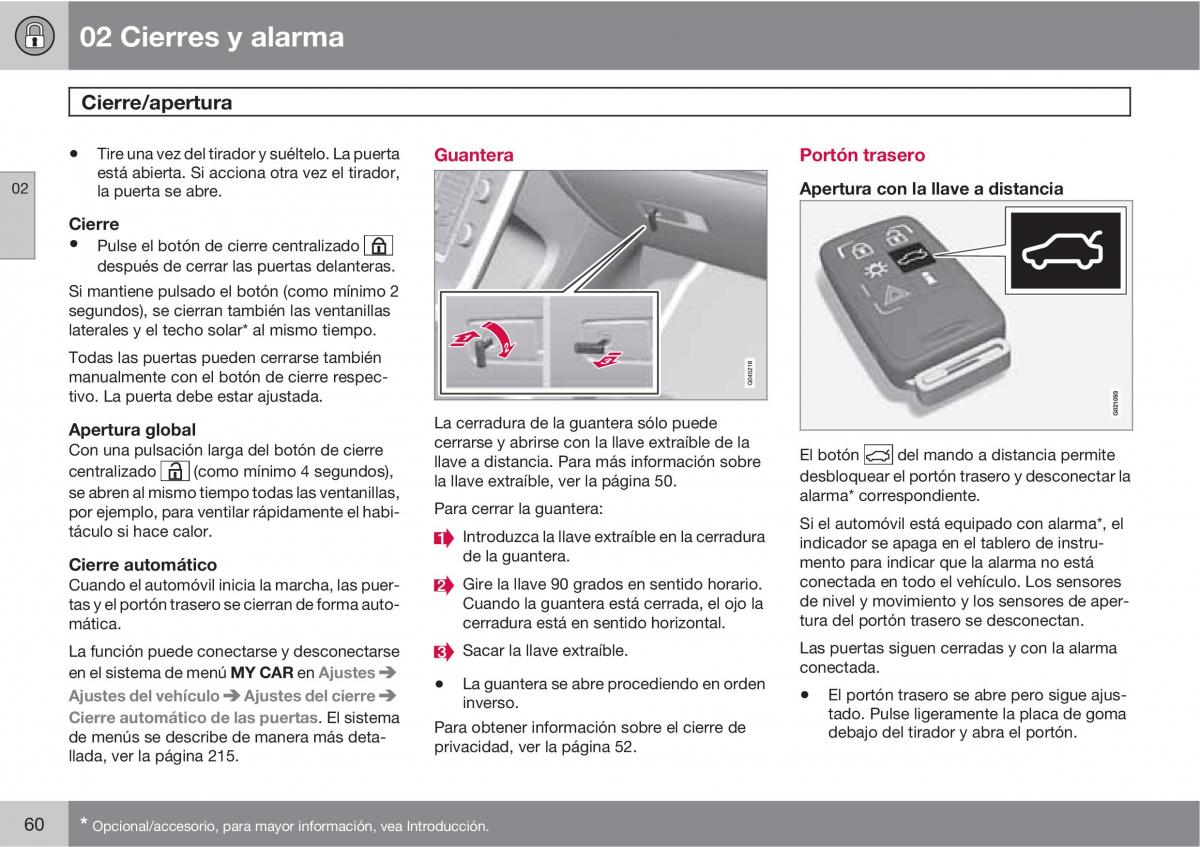 Volvo V70 III 3 manual del propietario / page 62