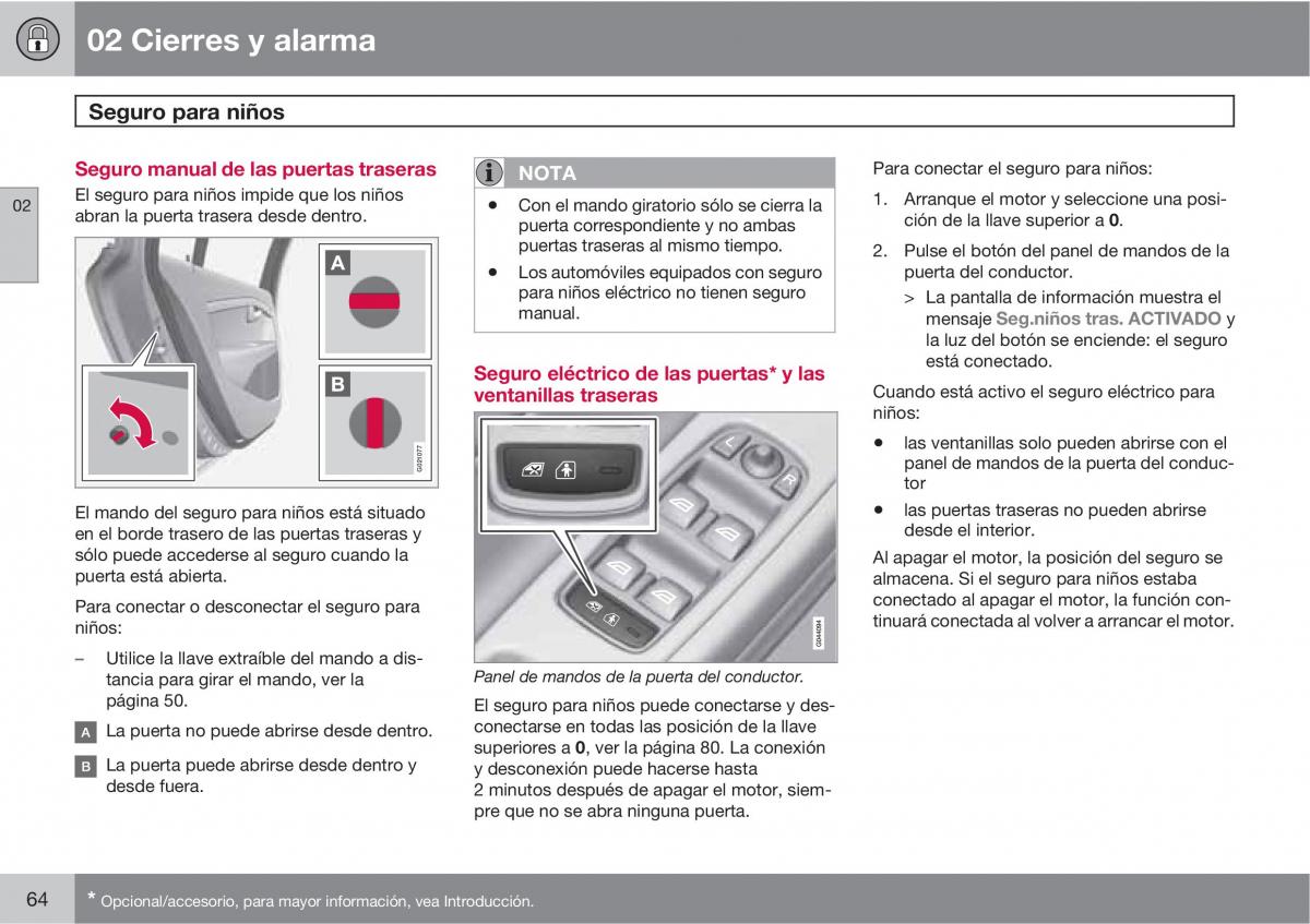 Volvo V70 III 3 manual del propietario / page 66