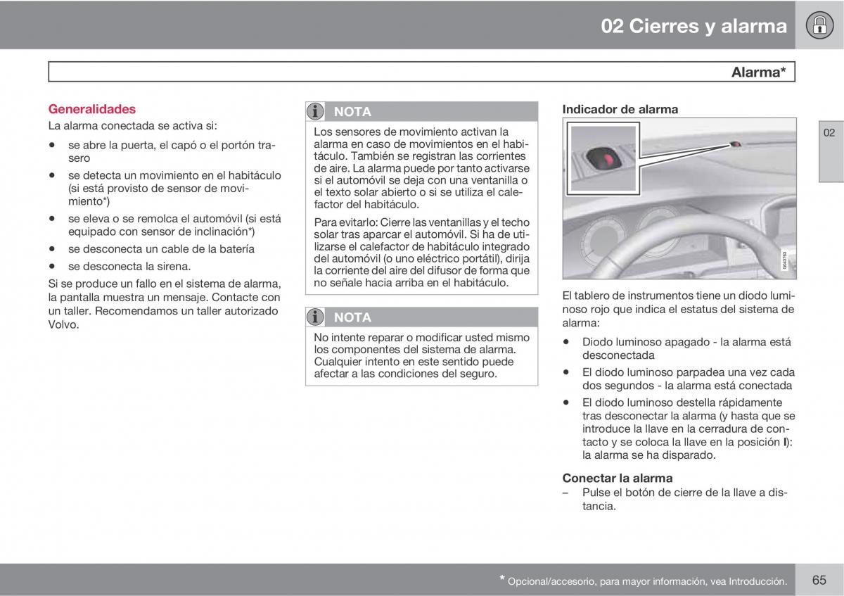 Volvo V70 III 3 manual del propietario / page 67