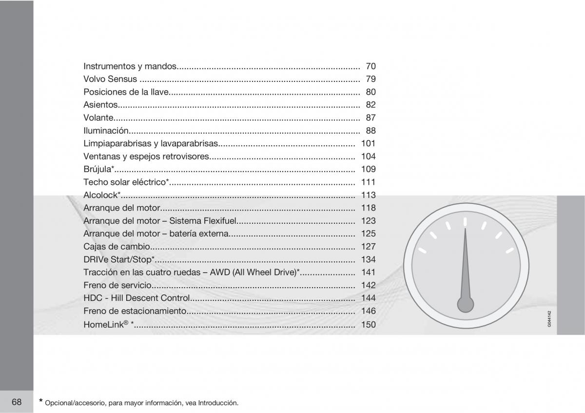 Volvo V70 III 3 manual del propietario / page 70