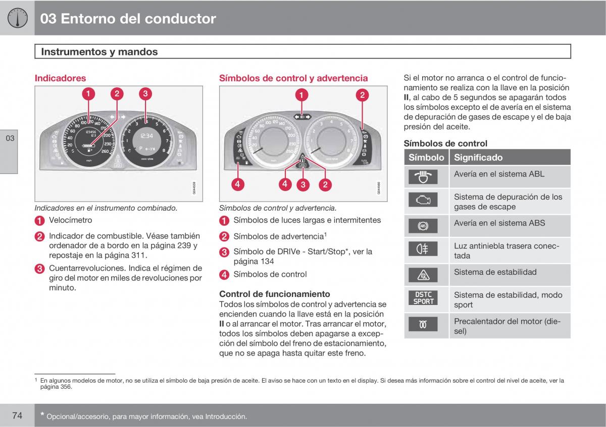 Volvo V70 III 3 manual del propietario / page 76