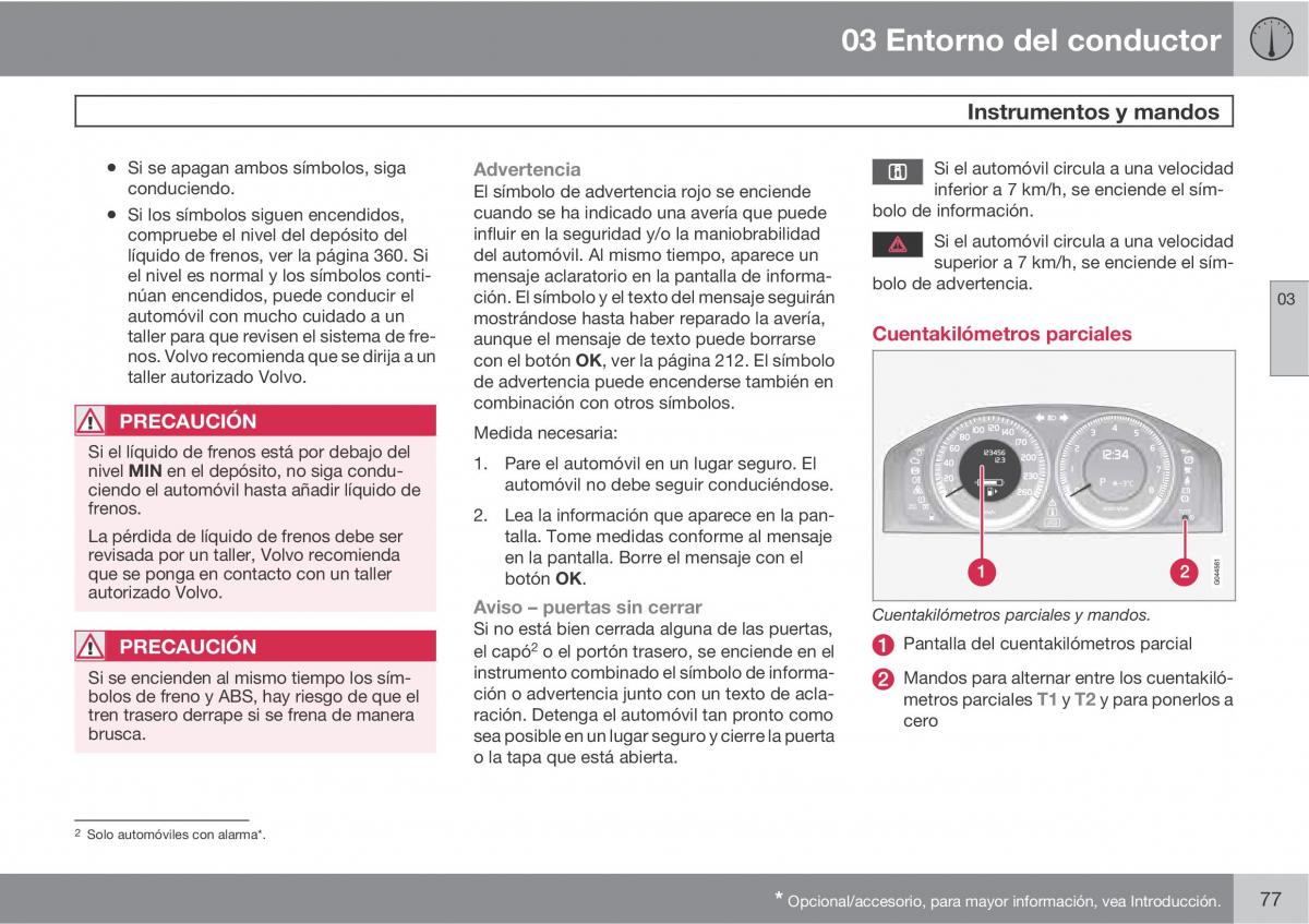 Volvo V70 III 3 manual del propietario / page 79