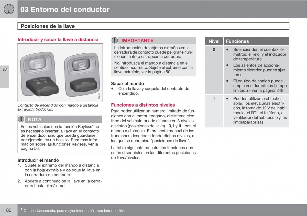 Volvo V70 III 3 manual del propietario / page 82