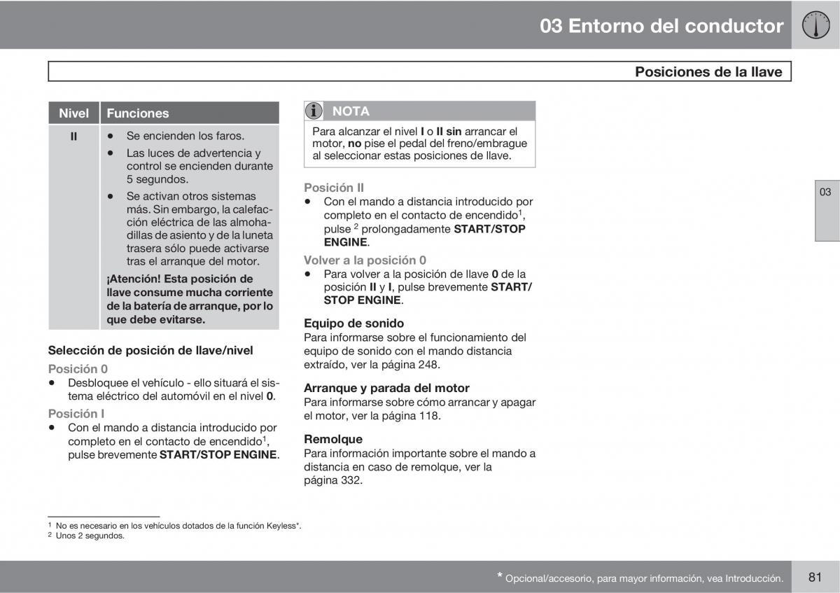 Volvo V70 III 3 manual del propietario / page 83