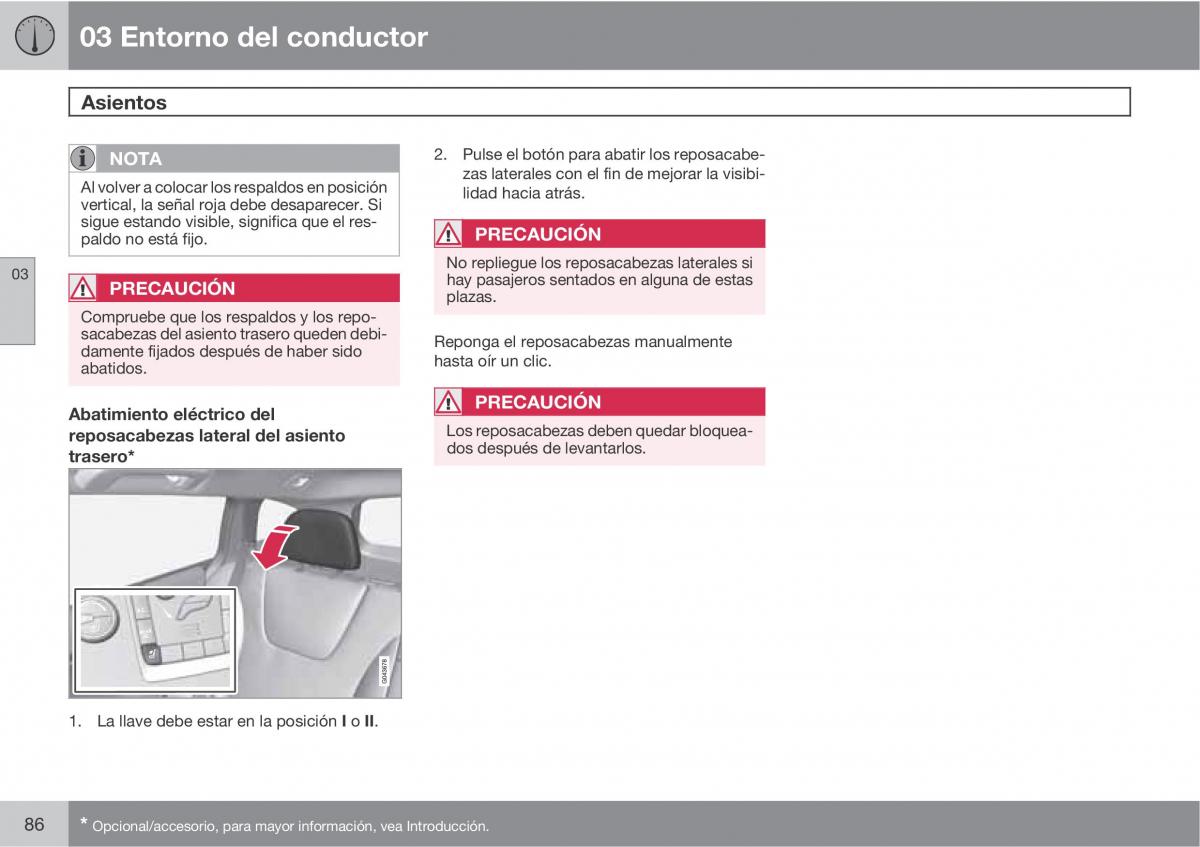 Volvo V70 III 3 manual del propietario / page 88