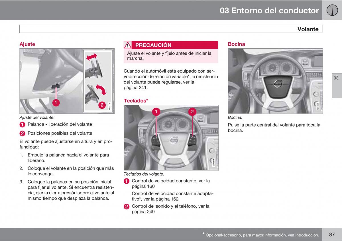 Volvo V70 III 3 manual del propietario / page 89