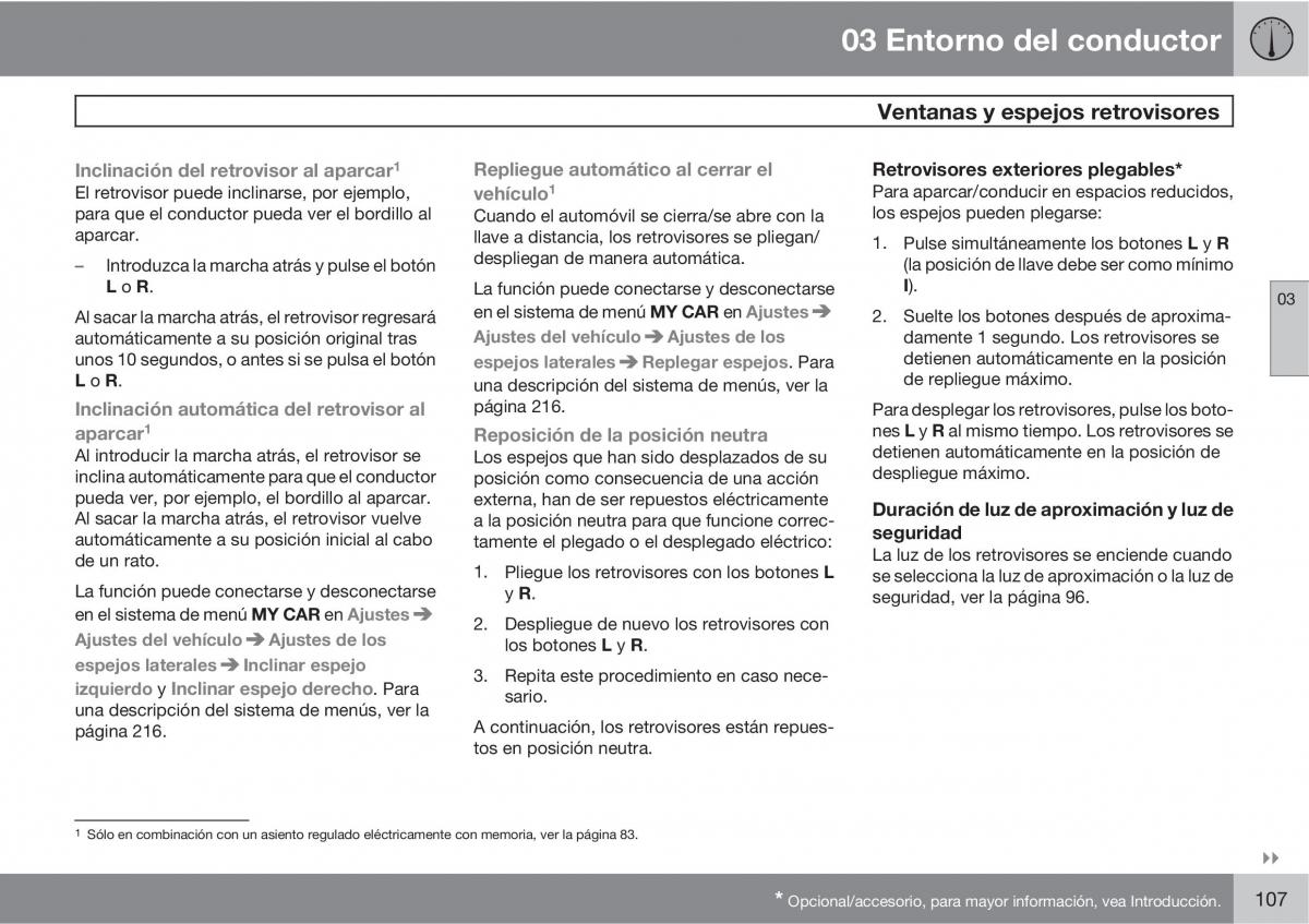 Volvo V70 III 3 manual del propietario / page 109