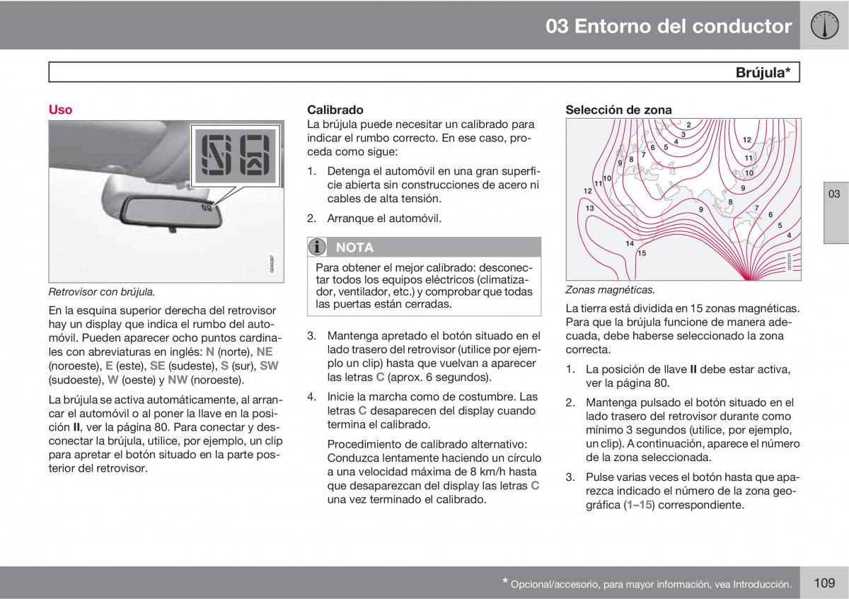 Volvo V70 III 3 manual del propietario / page 111