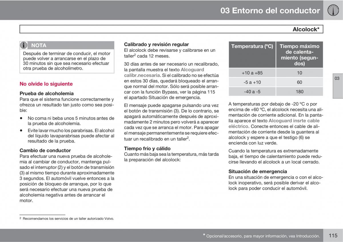 Volvo V70 III 3 manual del propietario / page 117