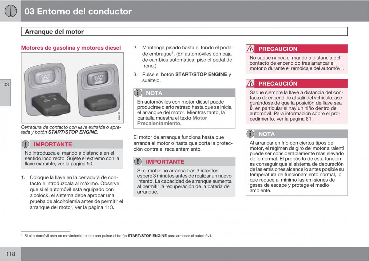 Volvo V70 III 3 manual del propietario / page 120