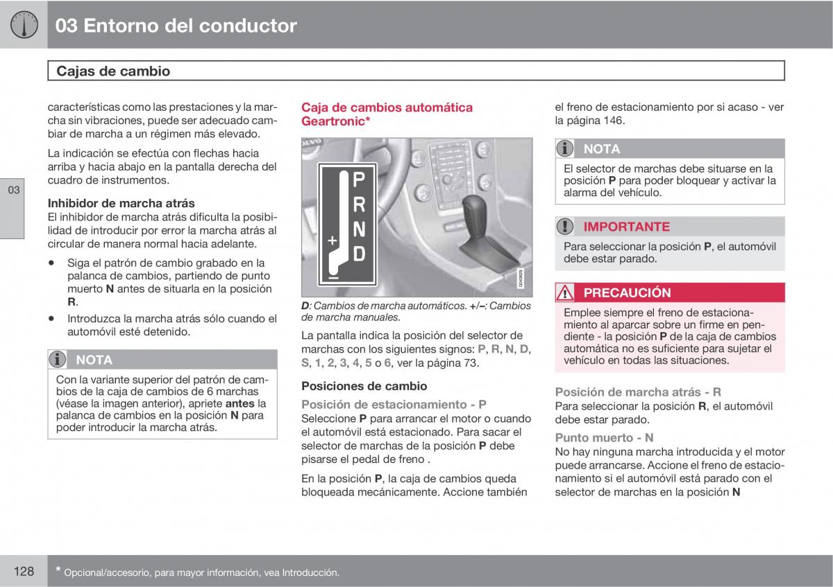 Volvo V70 III 3 manual del propietario / page 130